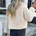 Stylish Women's Long Sleeve Coat - Lightweight Faux Fur & Polyester Blend, Elegant Winter Outerwear For Everyday Chic_ecoleips.com