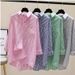 Women's Clothing Vertical Striped Shirt Korean-Inspired Asymmetrical Striped Shirt – Long Sleeve Casual Blouse With Front Pocket (5 Colors, S-XL)_ecoleips.com