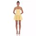 Women's Clothing Suspender Dress Summer Lace Up Pleated Short Dress_ecoleips.com