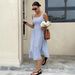 2026 European And American Fashion Casual French Style Waist-Cinching Sleeveless Strap Square Neck_ecoleips.com