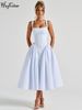 Hugcitar Elegant Plaid Print Straps Ruched Sexy Bodycon Maxi Prom Dress Summer Women Fashion Y2K Outfits Birthday Party Festival_ecoleips.com