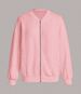 Women's V-Neck Zip-Up Sweatshirt With 3D Jacquard & Ribbed Trim – Cozy Oversized Pullover For Fall_ecoleips.com
