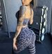 Women's Clothing Leopard Print Padded Sports Bra Halter Neck Yoga Fitness Underwear American Style Nude Fabric_ecoleips.com