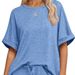 Men's Summer Casual Set – Batwing Sleeve T-Shirt & Drawstring Shorts (S-Xl) – Lightweight Polyester Lounge & Sportswear In 5 Colors_ecoleips.com