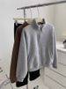 Women's Clothing Winter Small Heater! Thickened Lambskin Sweater Jacket For Women, Commuting, Warm And Casual, Stand Up Collar Zipper Cardigan_ecoleips.com
