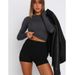 Aria Basics Aria Basics Popular Fashion Casual Long Sleeve Spring Autumn Solid Color Slim Fit Pullover T-Shirt Women's Streetwear Base Shirt Top_ecoleips.com