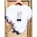 Popular Women's Clothing, European And American Style T-shirts, Plant-themed Apparel For Women_ecoleips.com