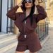 Foreign Trade European American Style Retro Casual Sweatshirt Women's With Zipper Pocket Cardigan And Home Leisure_ecoleips.com