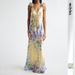 Stylish Ethnic Tribal Pattern Spaghetti Strap Open Back Floral Printed Slim Fit Boho Maxi Dress_ecoleips.com