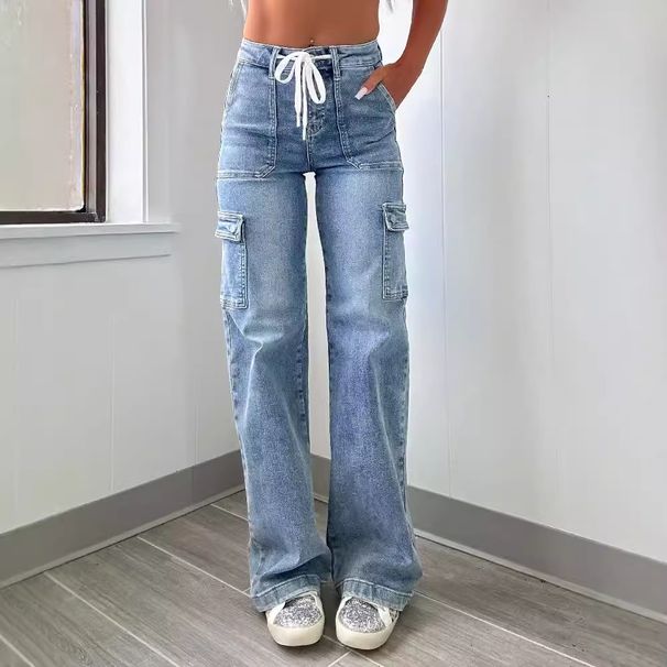 Women's Clothing Casual Lace Up Multi Pocket Functional_ecoleips.com