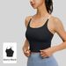 Women's Clothing Sports Bra Nude High Elasticity Summer Fitness Vest Top With Chest Pad Yoga Suspenders_ecoleips.com