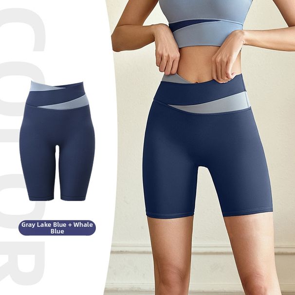 Women's Color Block Sportswear Set Casual Breathable Fitness High Elasticity Yoga Suit_ecoleips.com