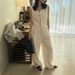 THE LIMON Lemon Green Tea Premium Slim Fit V-Neck Linen Vest Women+Wide Leg Casual Pants Set Summer_ecoleips.com