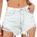 Women’s Clothing Denim Shorts Women's Sexy Ripped Raw Edge Shorts Hot Pants_ecoleips.com