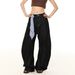 Women's American Retro Boyfriend Style Jeans Loose Fitting Wide Leg Pants Mid Waist Cotton Casual Spring 2026 Style_ecoleips.com