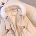 K Women's New Fashion Waist-cinching Cotton Coat; Short, Padded, Thickened, And Warm Parka Jacket;_ecoleips.com