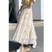 High Waist Lace Mesh Midi Skirt Women's Casual Mid Length Slimming Fairy Like Spring Summer Style Versatile_ecoleips.com