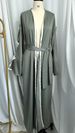 Modest Abaya Dress Muslim Dress Women Elegant Butterfly-Sleeve Abaya Dress With Bow Tie - Flowy Long Robe For Women, Modest Islamic Fashion_ecoleips.com