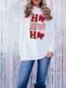 Christmas Letter & Bow Sweatshirt – Embroidered Sequin Top (XS/S/M/L, Beige)_ecoleips.com