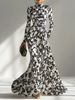 Women's Clothing Fashion Printed Long Dress Women's Clothing_ecoleips.com