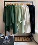 Women's Clothing Loose Solid Color Two Piece Suits New Long Sleeved Large Size Suits_ecoleips.com