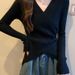 girl Plus Size Design Sense Regular Shoulder Long Sleeve Knitted Sweater For Women Early Autumn Irregular Shape Fat MM_ecoleips.com