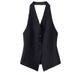 Women's Halter Neck Suit Vest Unique Design Sleeveless Fashionable Spring 2026 Outerwear_ecoleips.com