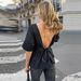 Women's Back-Tie Summer Blouse - Chic Sleeveless Wrap Top With Waist Belt (S-XL, Black) - Instagrammable Casual Shirt_ecoleips.com