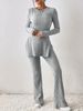 2025 Autumn Winter New Solid Color Casual Slim Fit Home And Outerwear Set For Women, Direct From Manufacturer_ecoleips.com