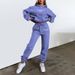 Women's Clothing Letter Print Hooded Sweatshirt Fashion Casual Fleece Trousers Suit_ecoleips.com