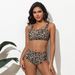 Floral Print High-Waist Bikini Set: Retro Two-Piece Swimsuit For Women, Tummy Control & Sexy Beachwear_ecoleips.com