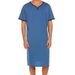 Aria Basics Aria Basics Extra-long Modal Nightgown, Loose-fitting Short-sleeved Skin-friendly Pajamas, Men's T-shirt, European American Home_ecoleips.com