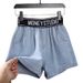 Women's Clothing Short Hot Pants Ins New Slim Denim Shorts For Outdoor Wear Hot Girls Three Point High Waist Slim Casual Trendy Fashion_ecoleips.com