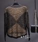 Cross-border Hot Selling European And American Hollow Sequins Loose Knitwear Pullover Bright Silk Base Shirt Long Sleeve Round Neck Top For Women_ecoleips.com