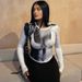 Tie Dye Long Sleeve Crops Tops Crewneck Slim T-shirts Spring Casual Print Tees For Women Y2k 3D Stereoscopic Streetwear Tshirt_ecoleips.com