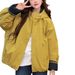 girl Hooded Short Cotton Jacket For Women, Autumn And Winter New Korean Style Loose Slimming Top, Casual Embroidered Padded_ecoleips.com