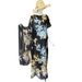 Live Streaming Hot Selling Muslim Robe Fashion Print Simple Versatile Spring Summer Dress Two-Piece Set Wholesale_ecoleips.com