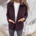 Autumn And Winter Women's Clothing Polo Collar Solid Color Zipper Pocket Jacket Mid-Length Women's Coat_ecoleips.com