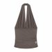 Women's Clothing Slim Fit V-Neck Mesh Camisole Korean Style Short Top Fashionable Alluring Versatile Spring/Summer Tank Vest_ecoleips.com