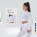 Women's Clothing Yoga Suit Two Sexy Fitness Wear Sports Long Sleeve Striped Solid Color High Waist Striped Trousers_ecoleips.com