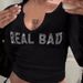 Women's Clothing Autumn New Navel Baring Round Neck Long Sleeved Short Style_ecoleips.com