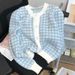 K Soft And Tender Knit Cardigan For Women; Short Sweater For Girls To Wear As Outerwear; Slimming Sweater For_ecoleips.com