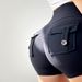Trendy Bare Sensation Three-Quarter Sexy Yoga For Women High Waist Peach Hip-Lifting Sports Shorts Fitness Pants_ecoleips.com