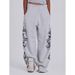 Women's Clothing Retro Street Style Loose Wide Leg Sweatpants Trendy Print Casual Trousers Fashion_ecoleips.com