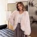 Turnable Stand-up Collar Fox Fur Jacket Women's Fur Top_ecoleips.com