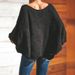 K Plus Size Women's Sweater; Openwork Crochet Loose Knitted Cardigan For Women_ecoleips.com