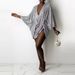 Women's Clothing Wear Gathered Sequins Sexy Fashion Dress_ecoleips.com