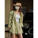 Suitable For All Seasons Summer New Korean Style Bermuda Wide-Leg Suit Loose Slimming Draped Casual Shorts For Women_ecoleips.com
