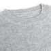 Women's Clothing Classic Slim Fit Long Sleeve Round Neck Knit Sweater For Women & Men - Soft Breathable Polyester Pullover In 8 Colors (Gray, Beige)_ecoleips.com
