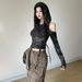 Ng2510292 Pure Desire Y2K Hot Girl Design Off-Shoulder Slimming Hooded Long Sleeve T-Shirt For Women Autumn Winter Elegant_ecoleips.com